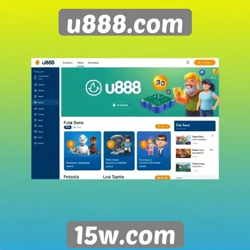 Análise da interface do usuário no site u888.com